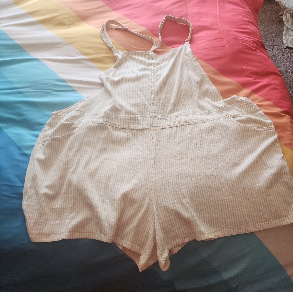 Torrid stretch linen shortall